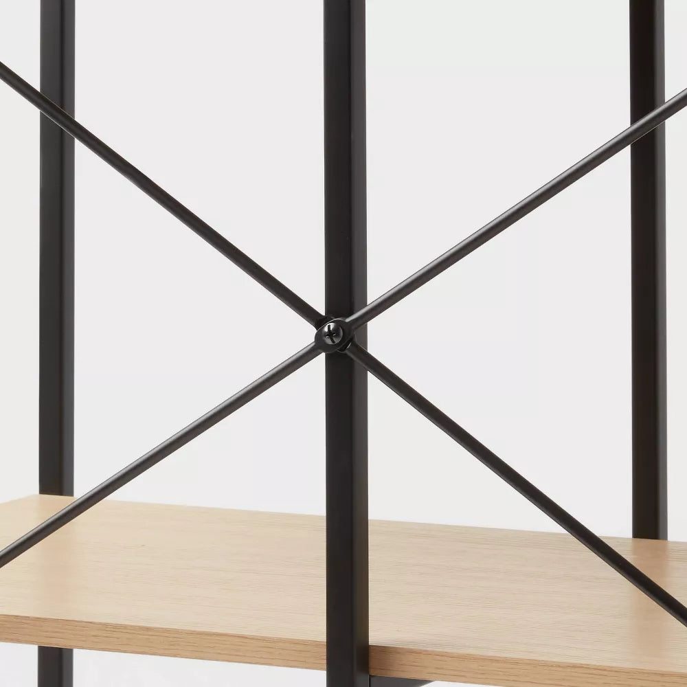 Modulares offenes Regal mit Stahlrahmen