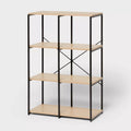 Modulares offenes Regal mit Stahlrahmen